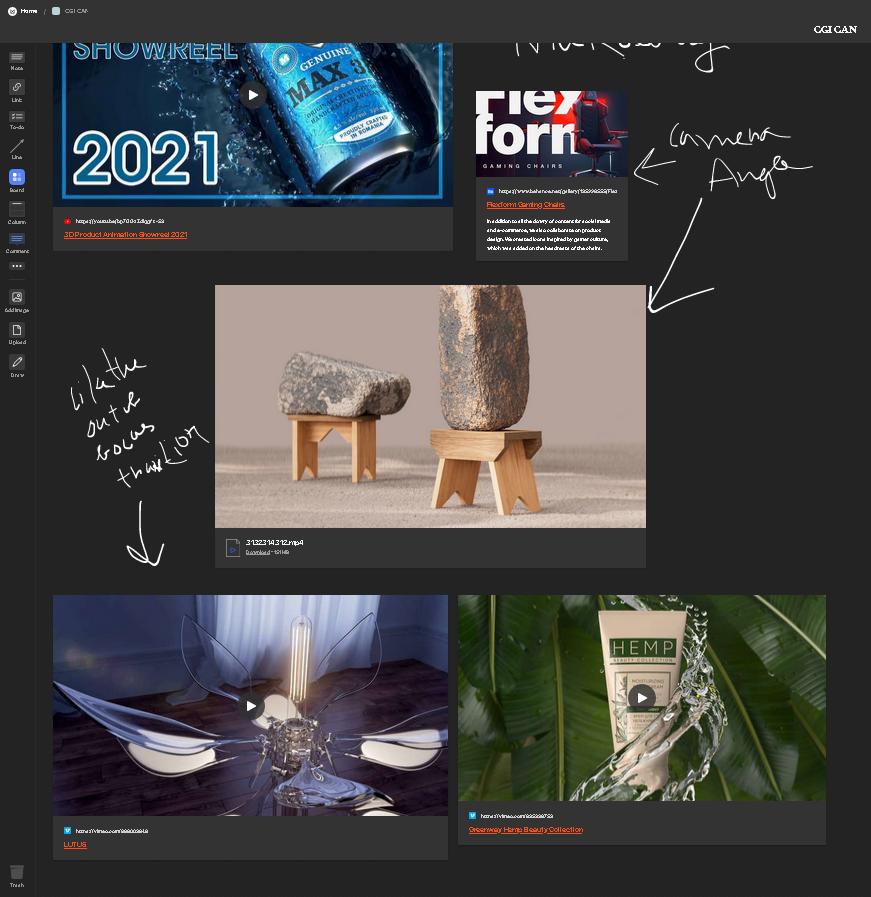 Moodboard 2 - Material & Lighting